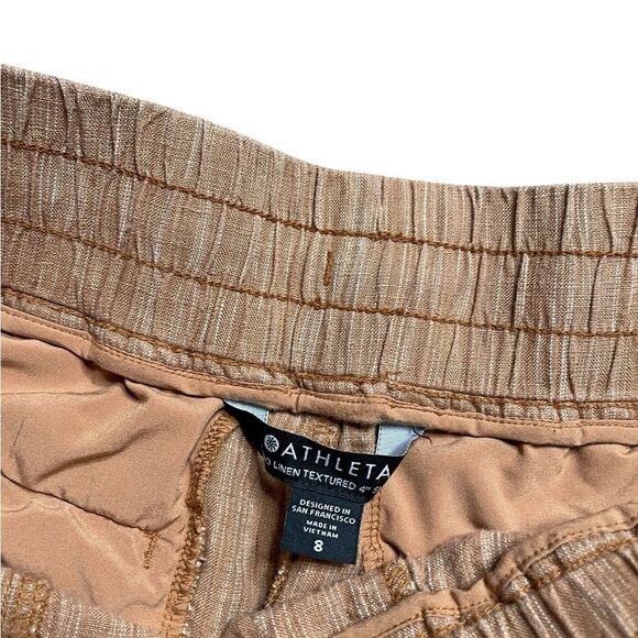 Athleta Cabo Linen Shorts Tank Size 8 - Picture 4 of 4